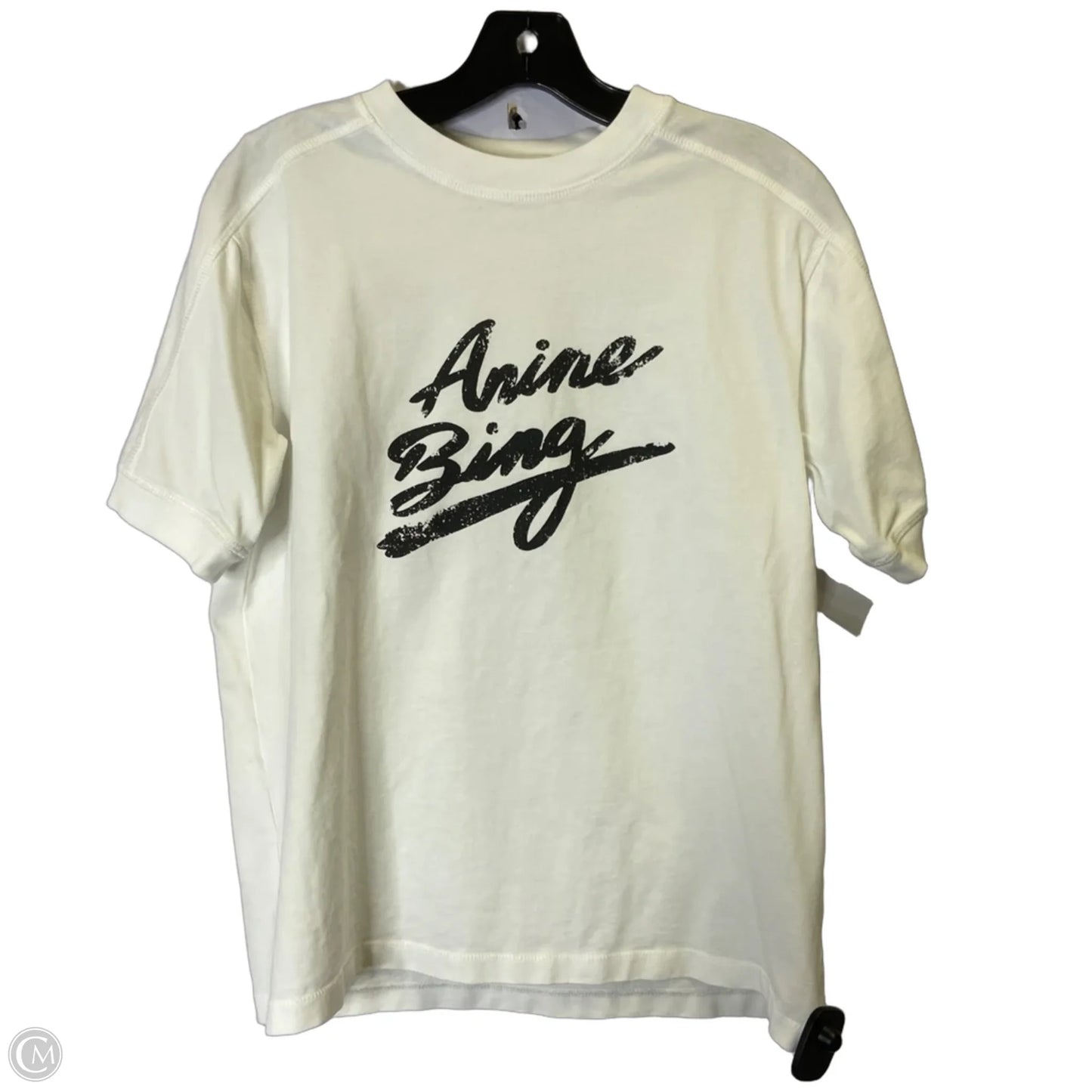 Top Short Sleeve Basic By Anine Bing In White, Size: S