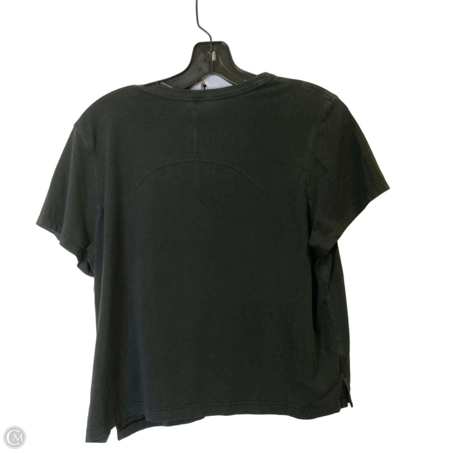 Athletic Top Short Sleeve By Lululemon In Black, Size: S
