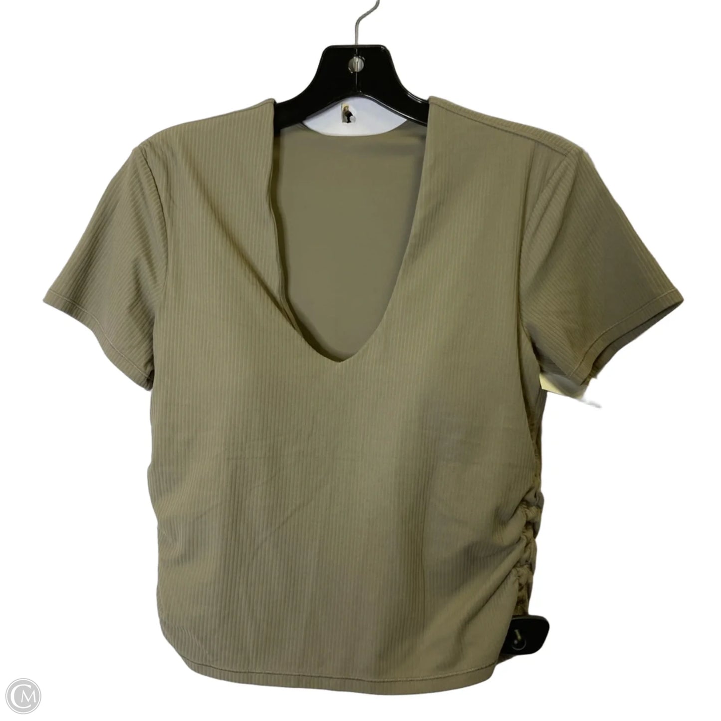 Athletic Top Short Sleeve By Lululemon In Brown, Size: 10