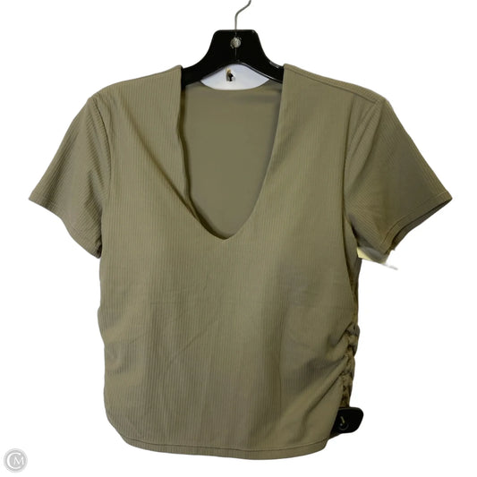 Athletic Top Short Sleeve By Lululemon In Brown, Size: 10