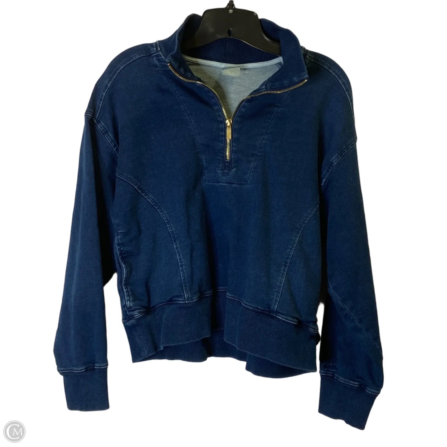 Sweatshirt Collar By Calia In Blue Denim, Size: S