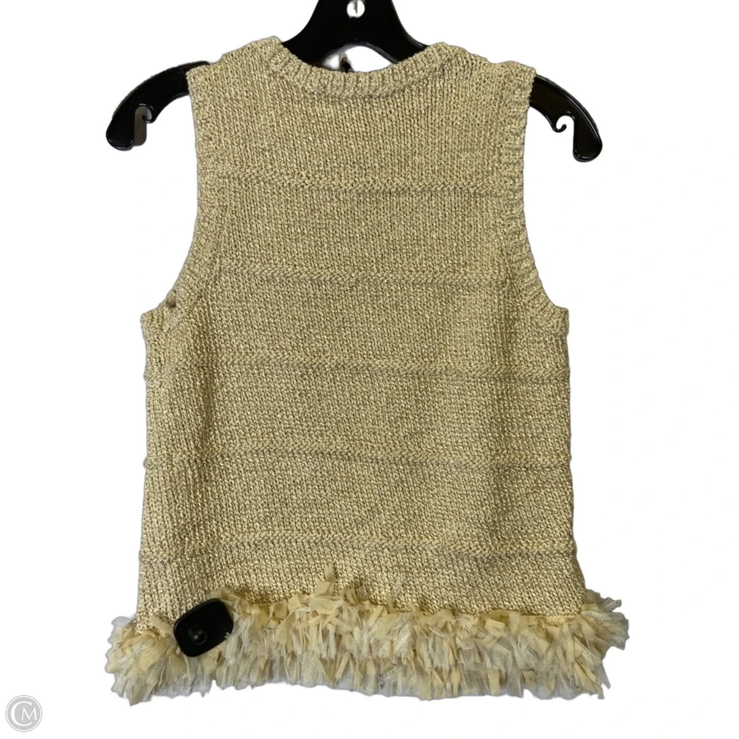 Top Sleeveless By Ann Taylor In Tan, Size: M