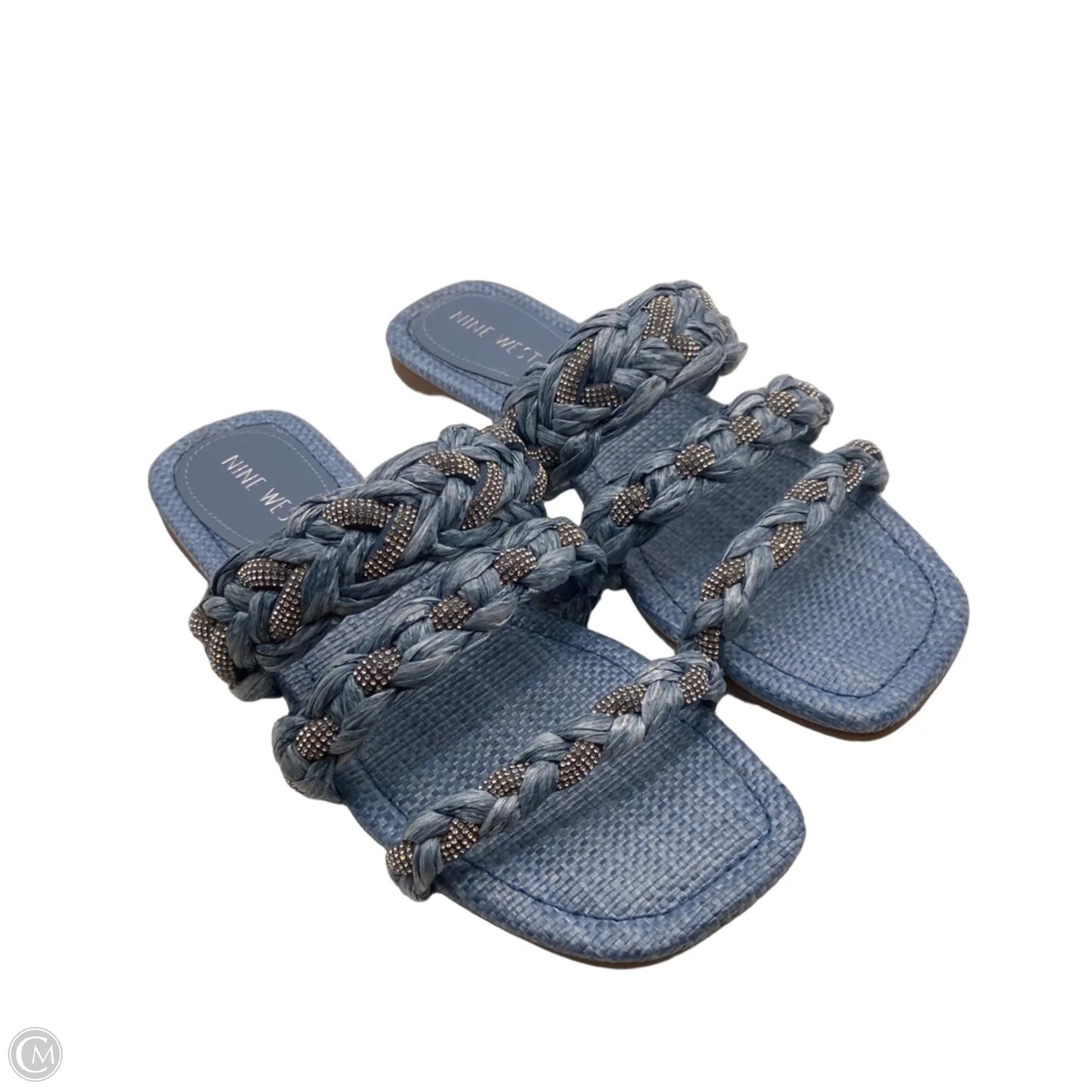 Sandals Flats By Nine West In Blue, Size: 7