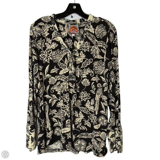 Top Long Sleeve By Johnny Was In Multi-colored, Size: M