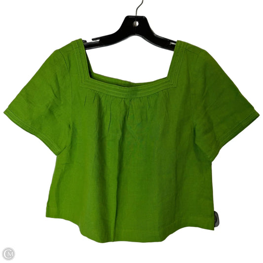 Top Short Sleeve By J. Crew In Green, Size: Xs