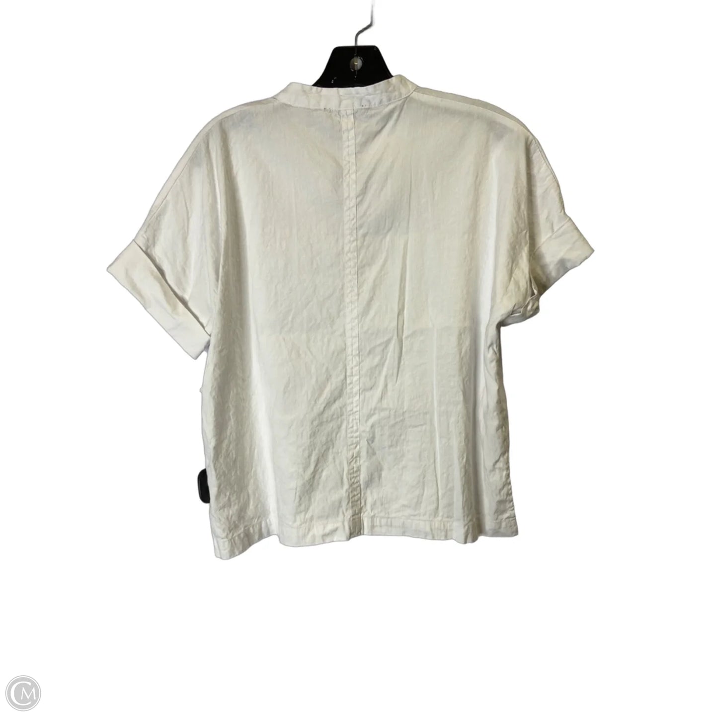 Top Short Sleeve By T Tahari In White, Size: Xs