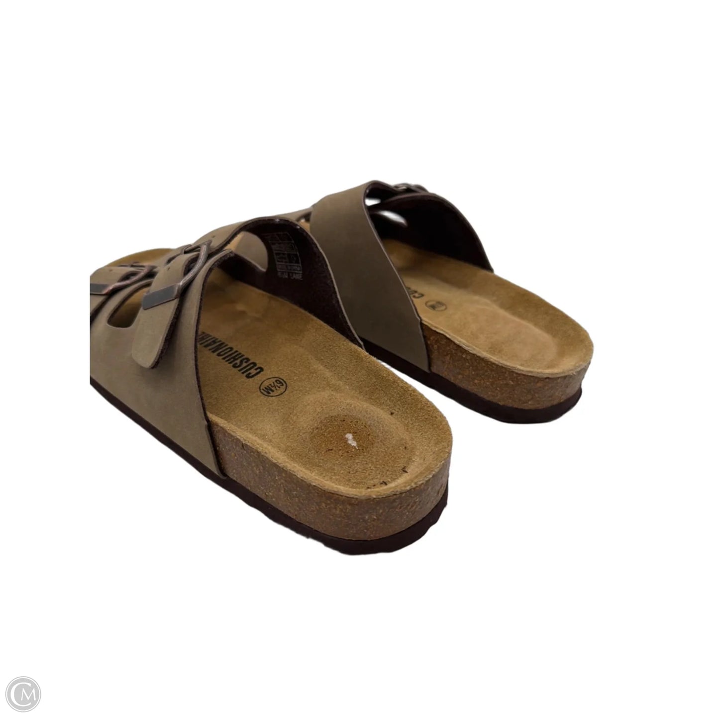 Sandals Flats By Cushionaire In Brown, Size: 6.5