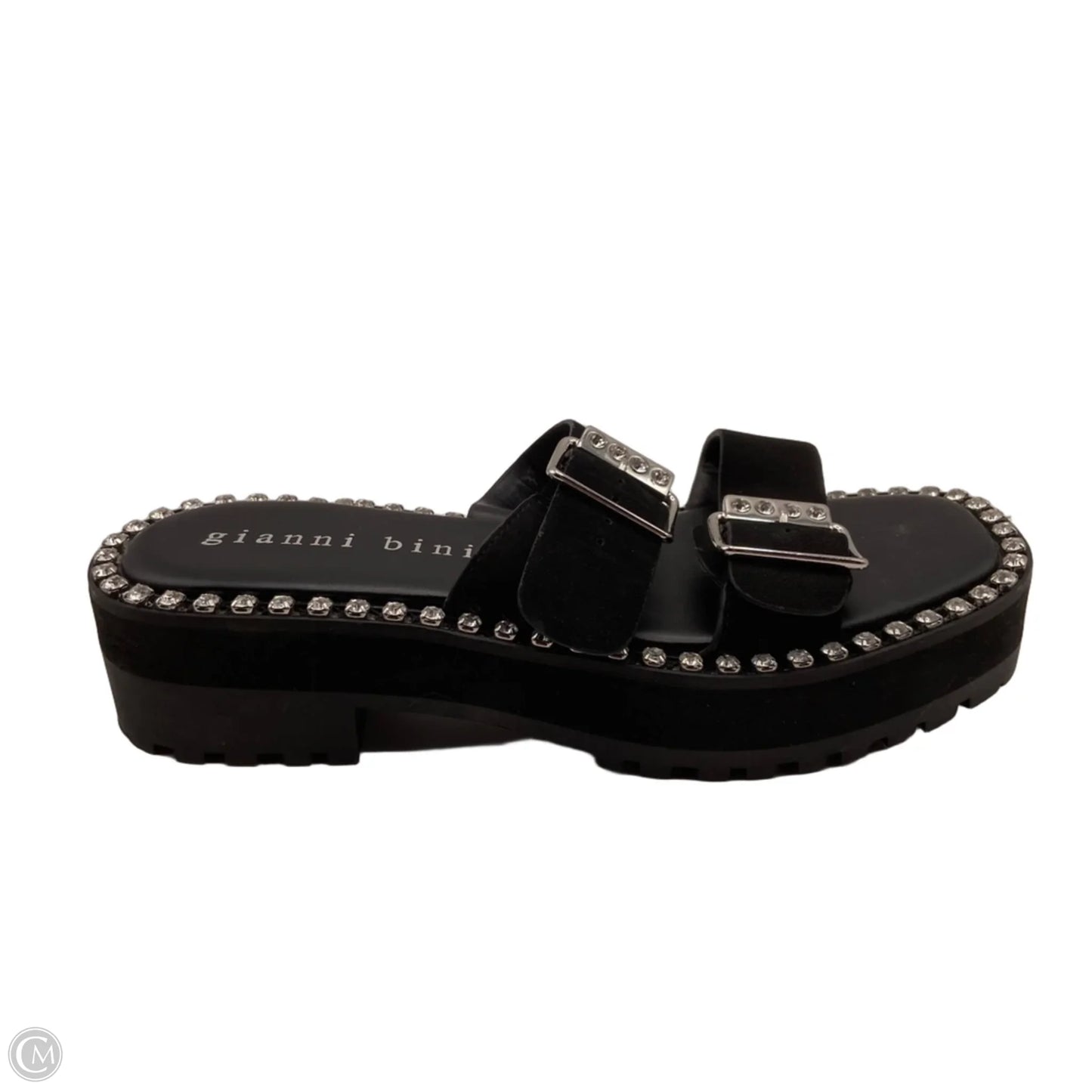 Sandals Heels Platform By Gianni Bini In Black, Size: 8.5