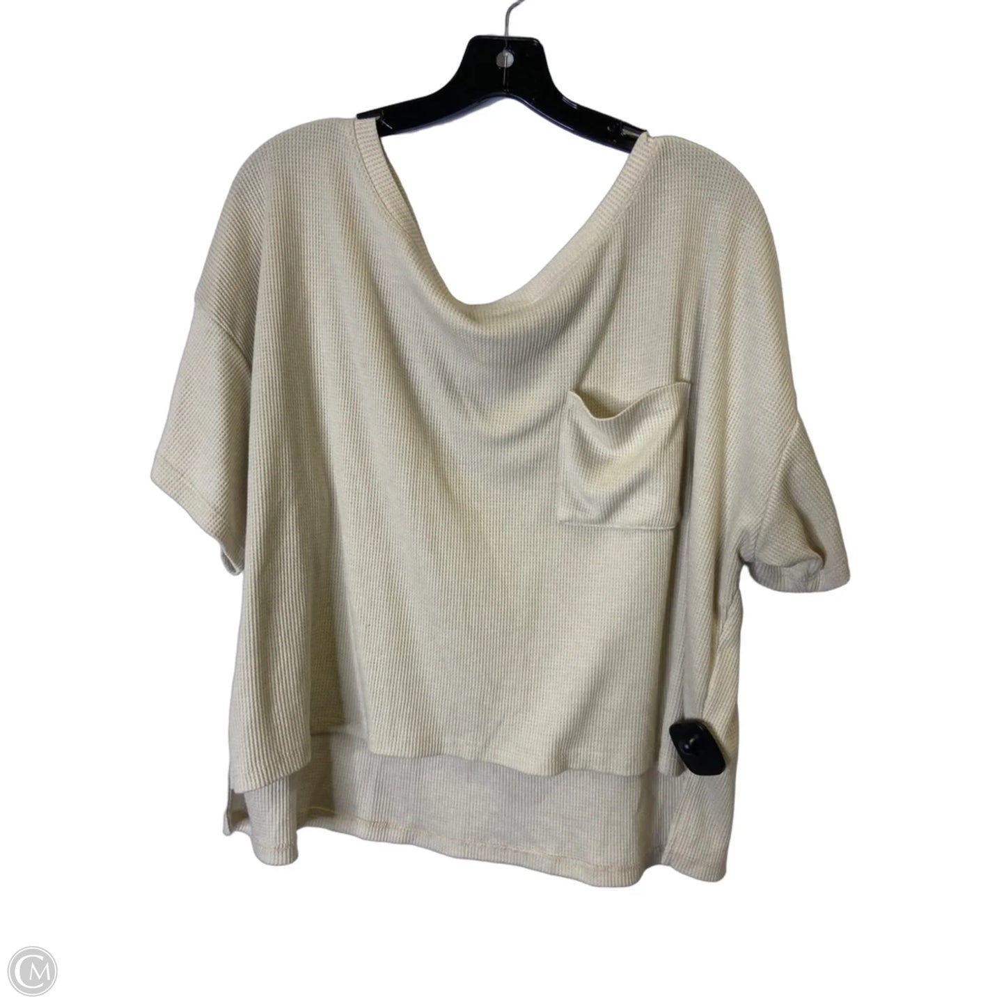 Top Short Sleeve Basic By Olive And Oak In Cream, Size: Xl