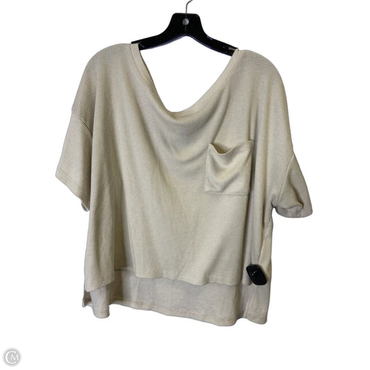 Top Short Sleeve Basic By Olive And Oak In Cream, Size: Xl