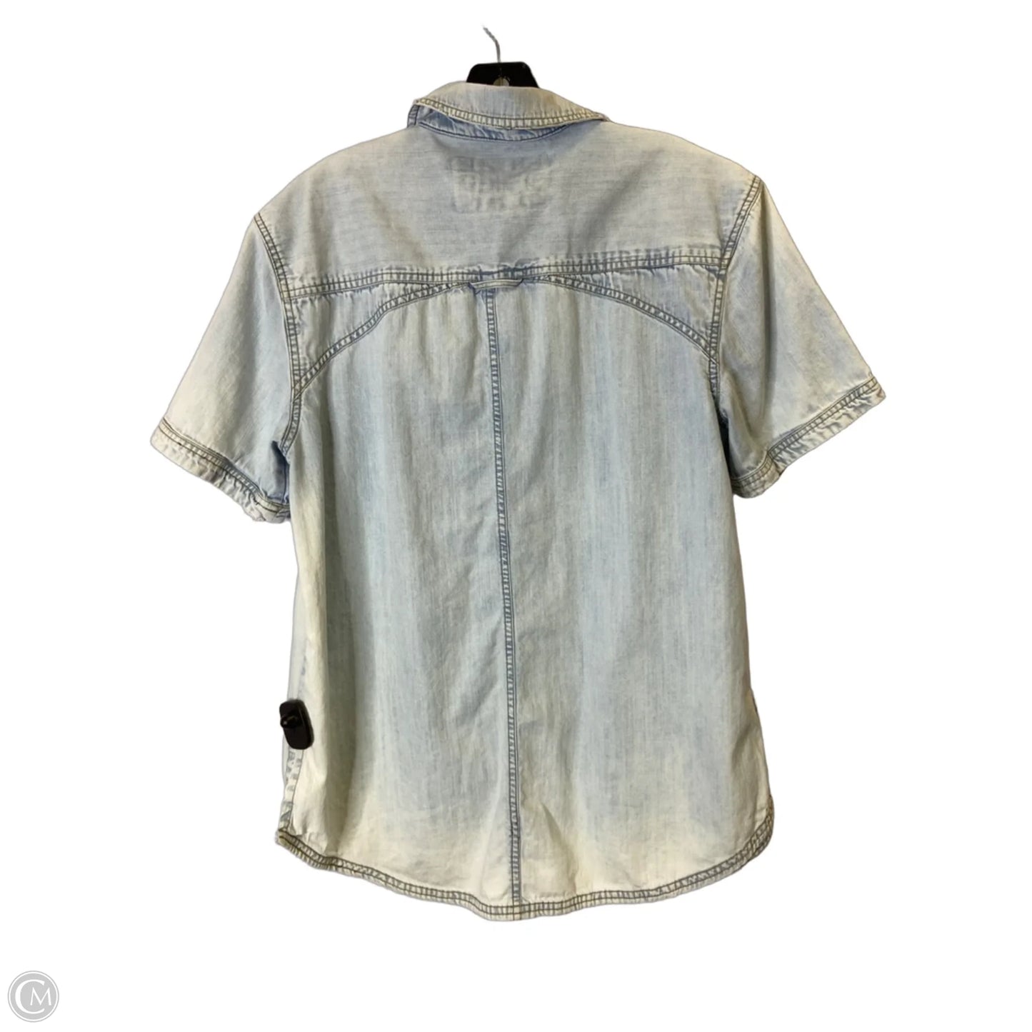 Top Short Sleeve By We The Free In Blue Denim, Size: S