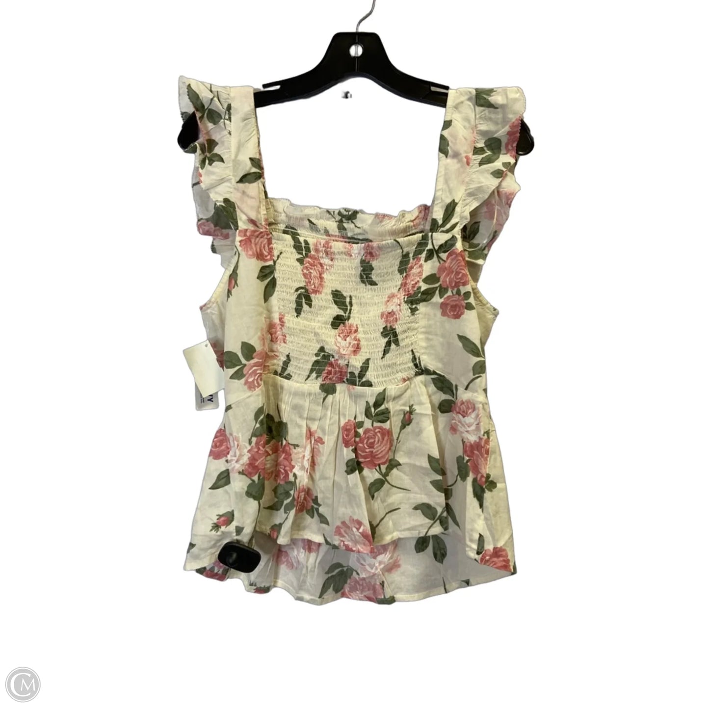 Top Sleeveless By Old Navy In Cream, Size: L