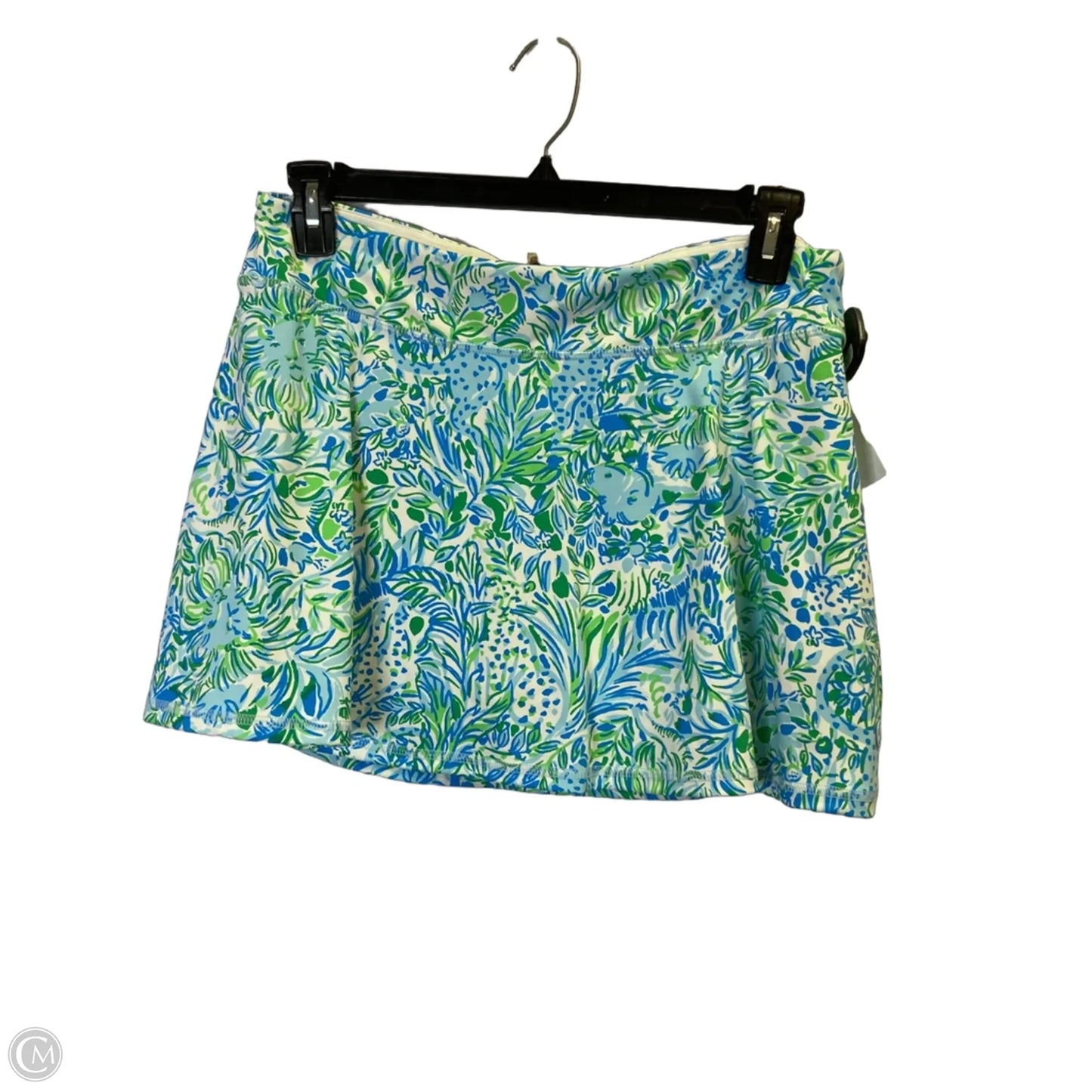 Athletic Skort By Cmb In Blue & Green, Size: L