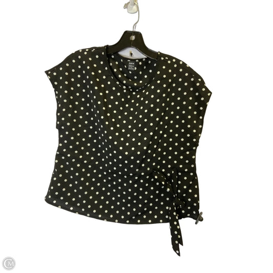 Top Short Sleeve By Shein In Black, Size: 4