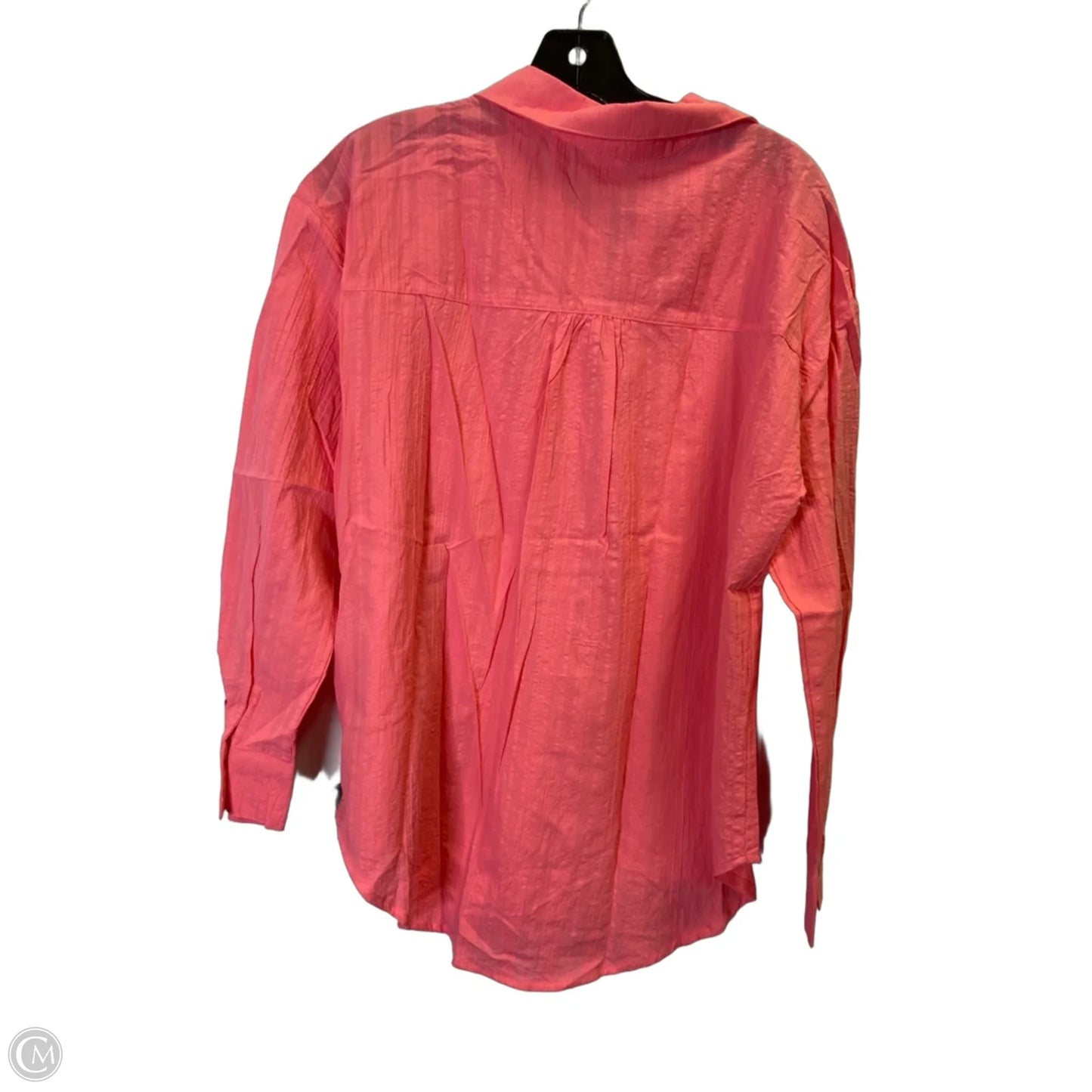 Top Long Sleeve By Time And Tru In Pink, Size: S