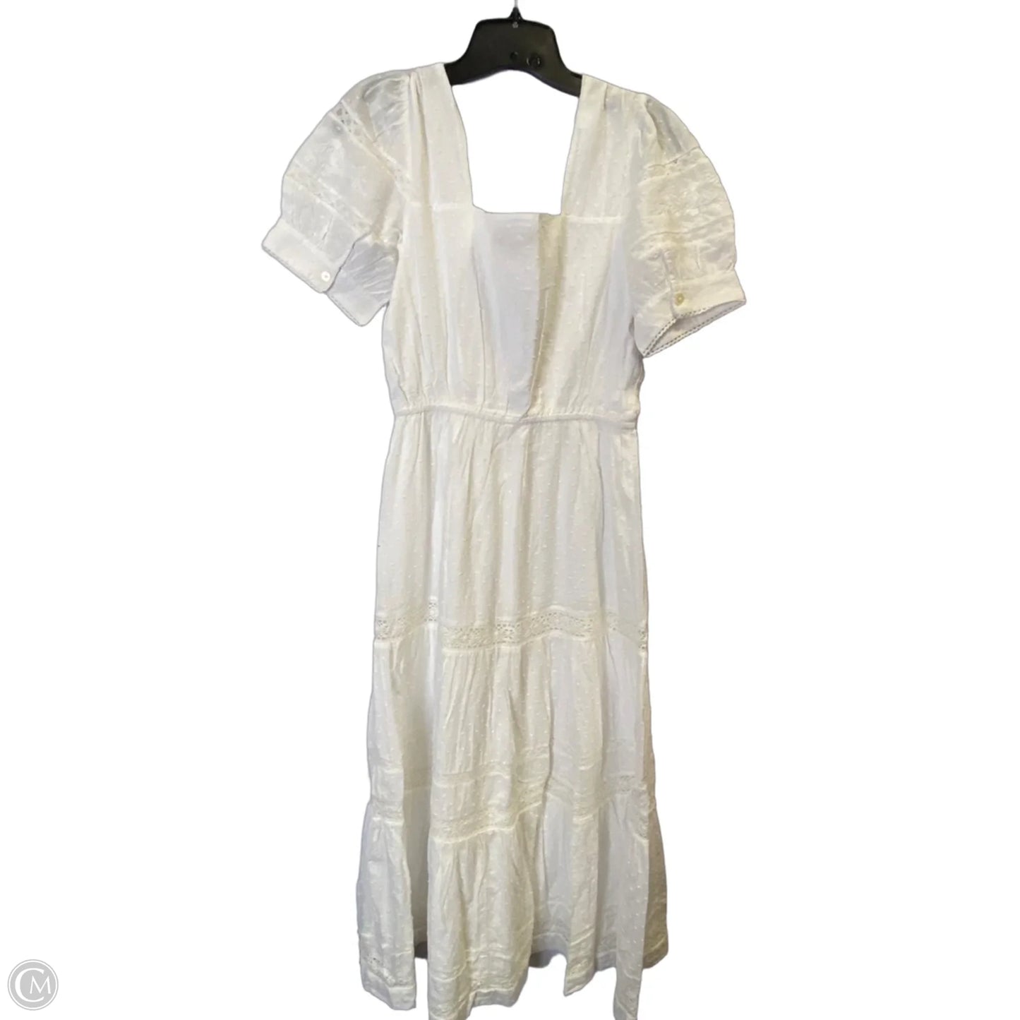 Dress Casual Midi By Loft In White, Size: S