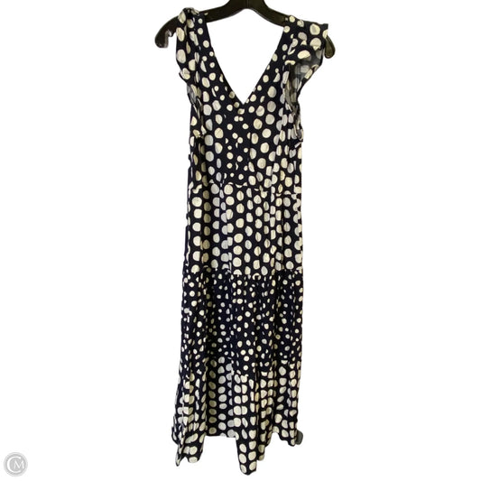 Dress Casual Midi By Loft In Navy, Size: S