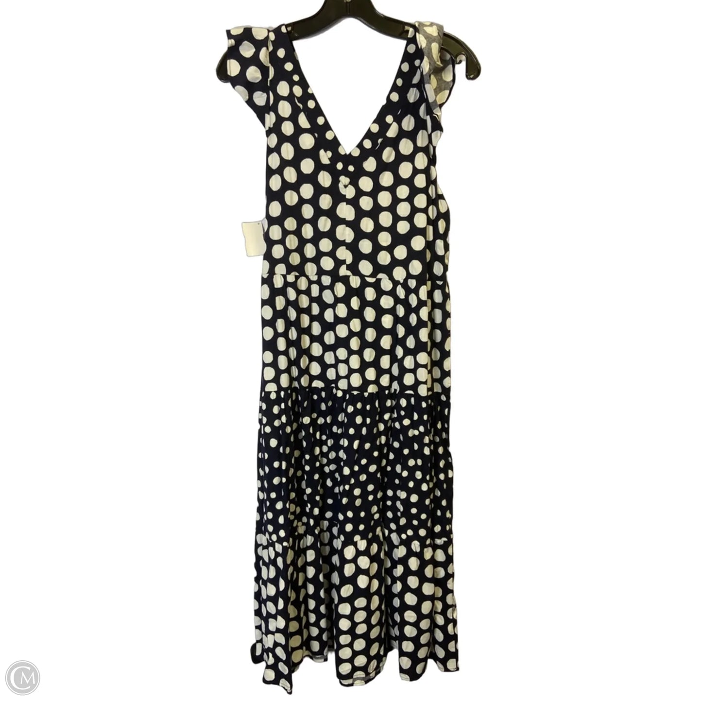 Dress Casual Midi By Loft In Navy, Size: S