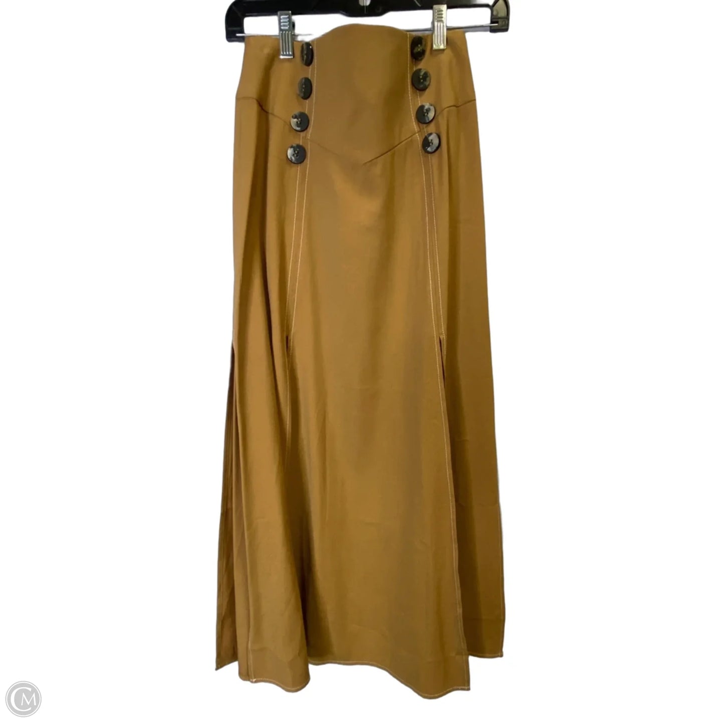 Skirt Midi By Top Shop In Brown, Size: 4
