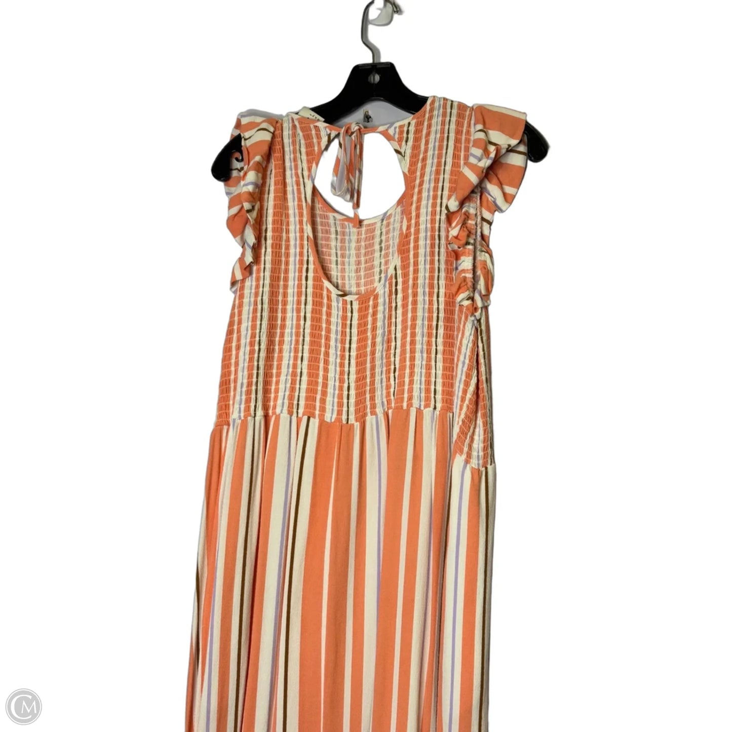 Dress Casual Midi By A New Day In Orange, Size: Xl