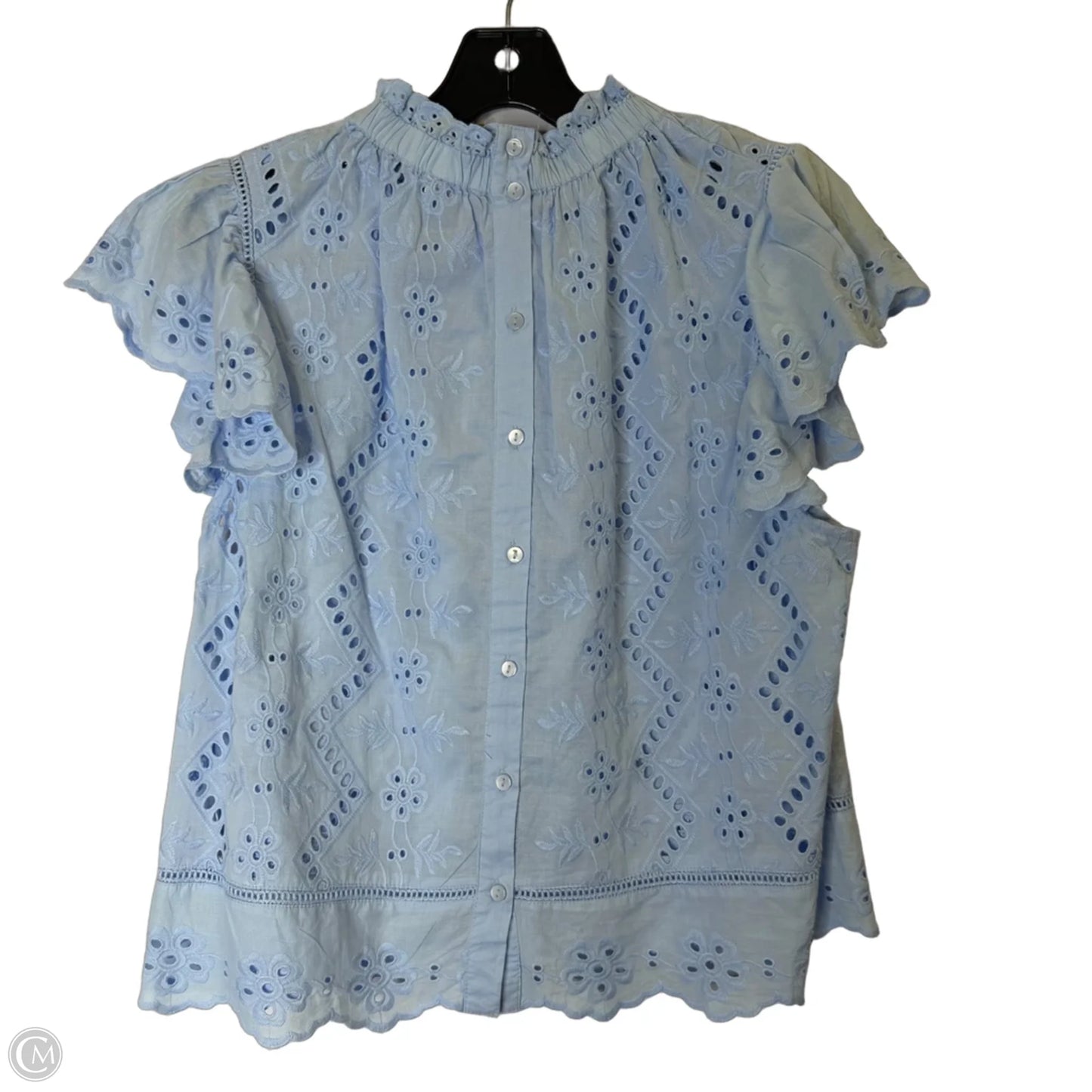 Top Short Sleeve By Clothes Mentor In Blue, Size: L