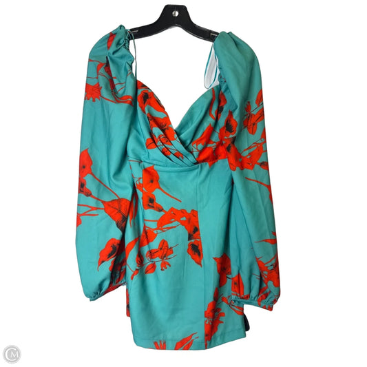 Dress Casual Short By Fashion Nova In Teal, Size: M