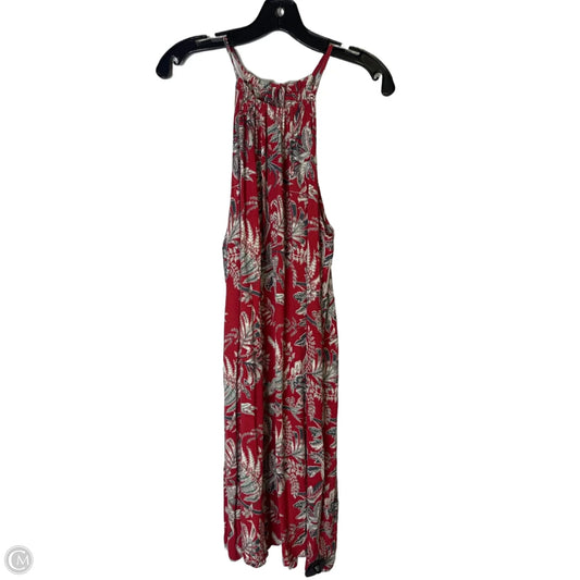 Dress Casual Midi By Loft In Red, Size: L
