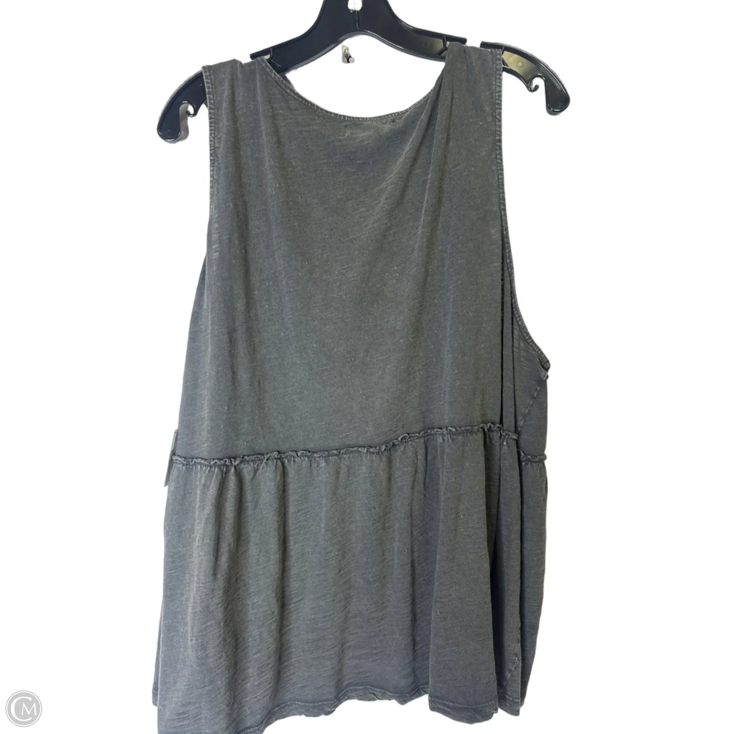 Top Sleeveless By Lucky Brand In Grey, Size: Xxl