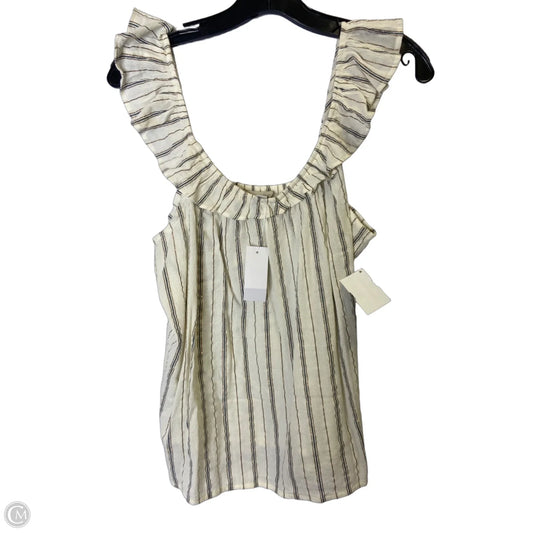 Top Sleeveless By Loft In Cream, Size: S