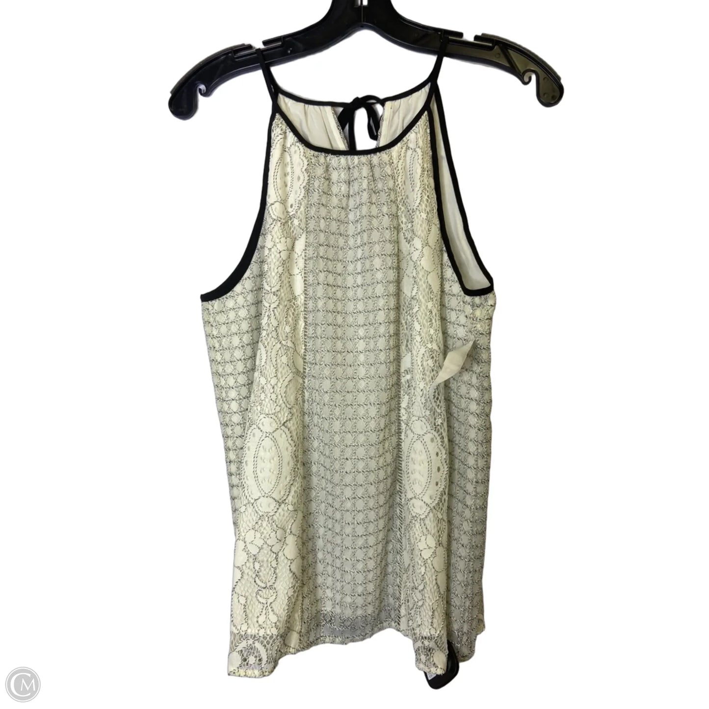 Top Sleeveless By Loft In Cream, Size: S