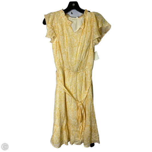 Dress Casual Midi By Downeast In Yellow, Size: S