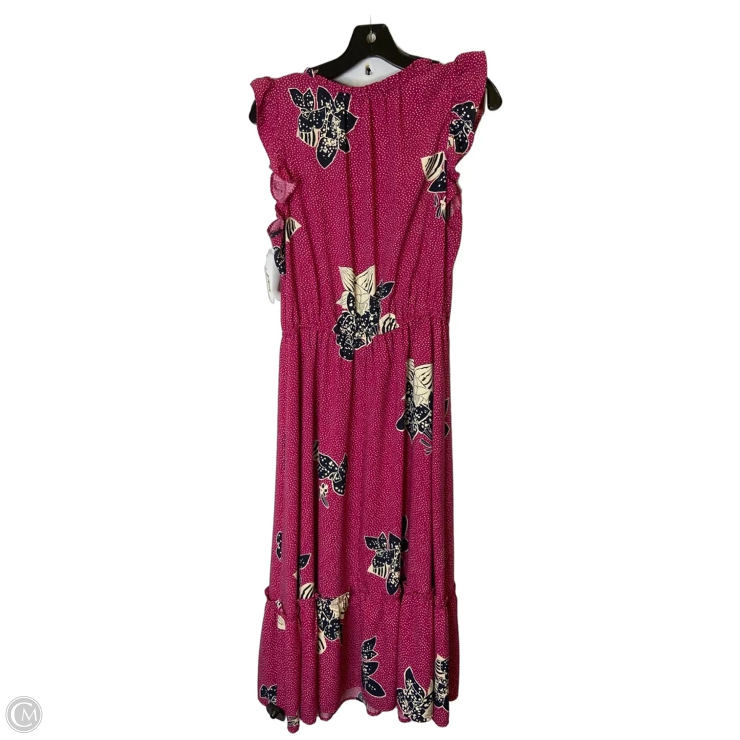 Dress Casual Midi By Loft In Pink, Size: L