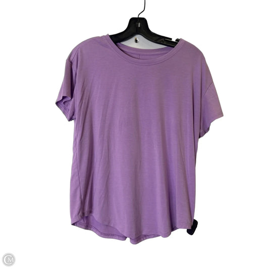 Athletic Top Short Sleeve By Athleta In Purple, Size: Xs
