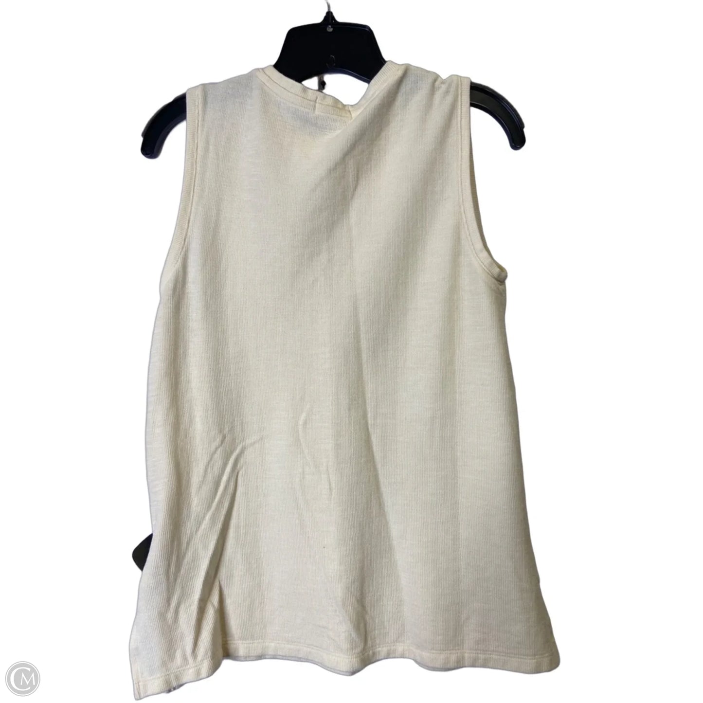 Top Sleeveless Basic By Cma In Cream, Size: S