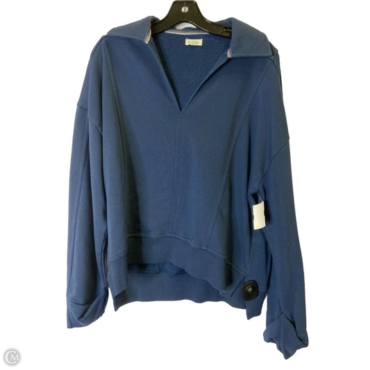 Sweatshirt Collar By Pilcro In Navy, Size: Xs