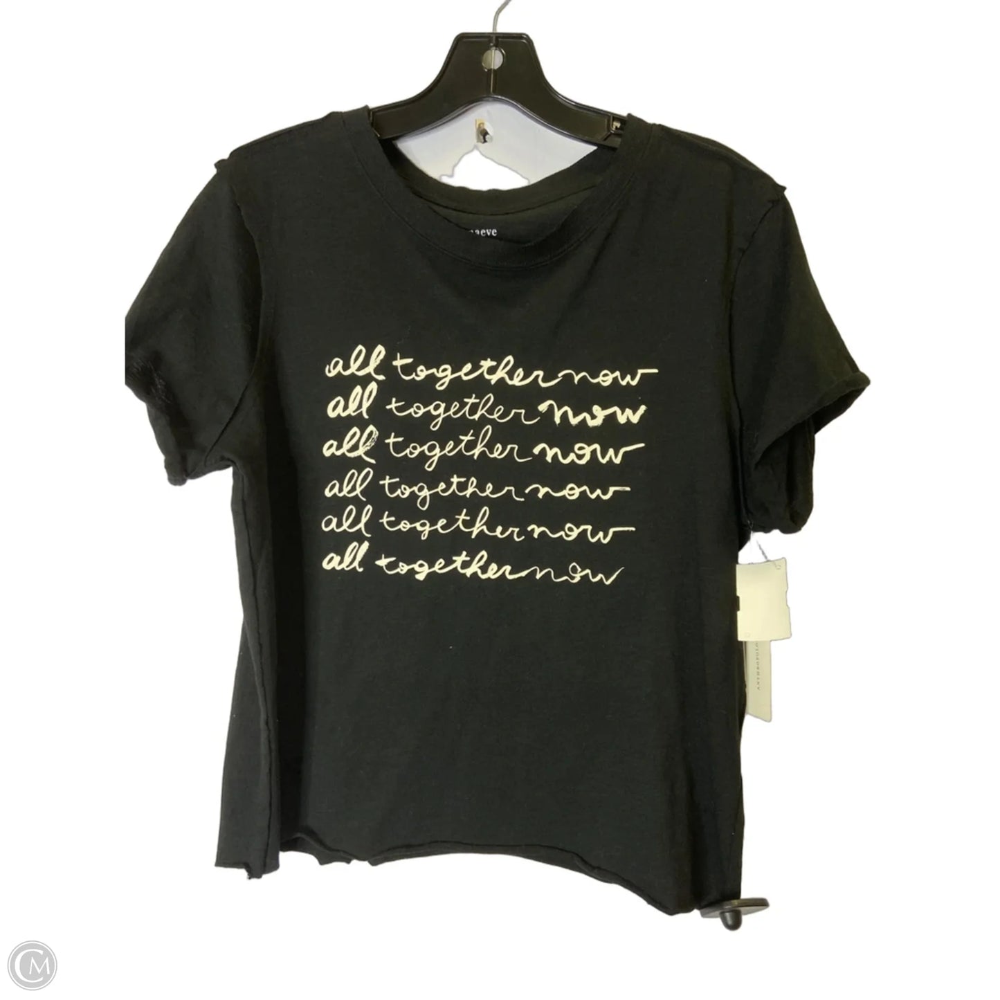 Top Short Sleeve By Maeve In Black, Size: S