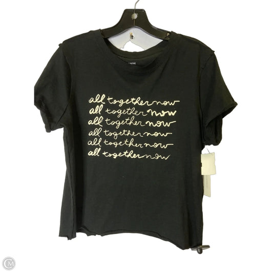 Top Short Sleeve By Maeve In Black, Size: S