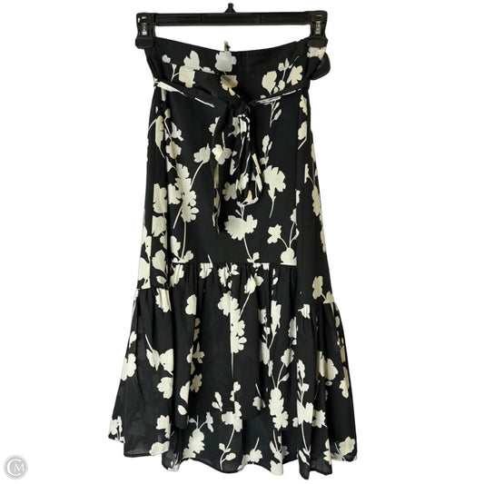 Skirt Midi By Ann Taylor In Black, Size: 0
