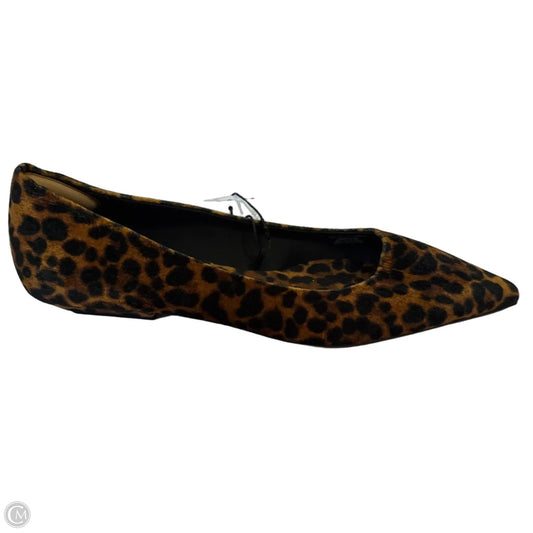 Shoes Flats By Zara In Animal Print, Size: 9.5