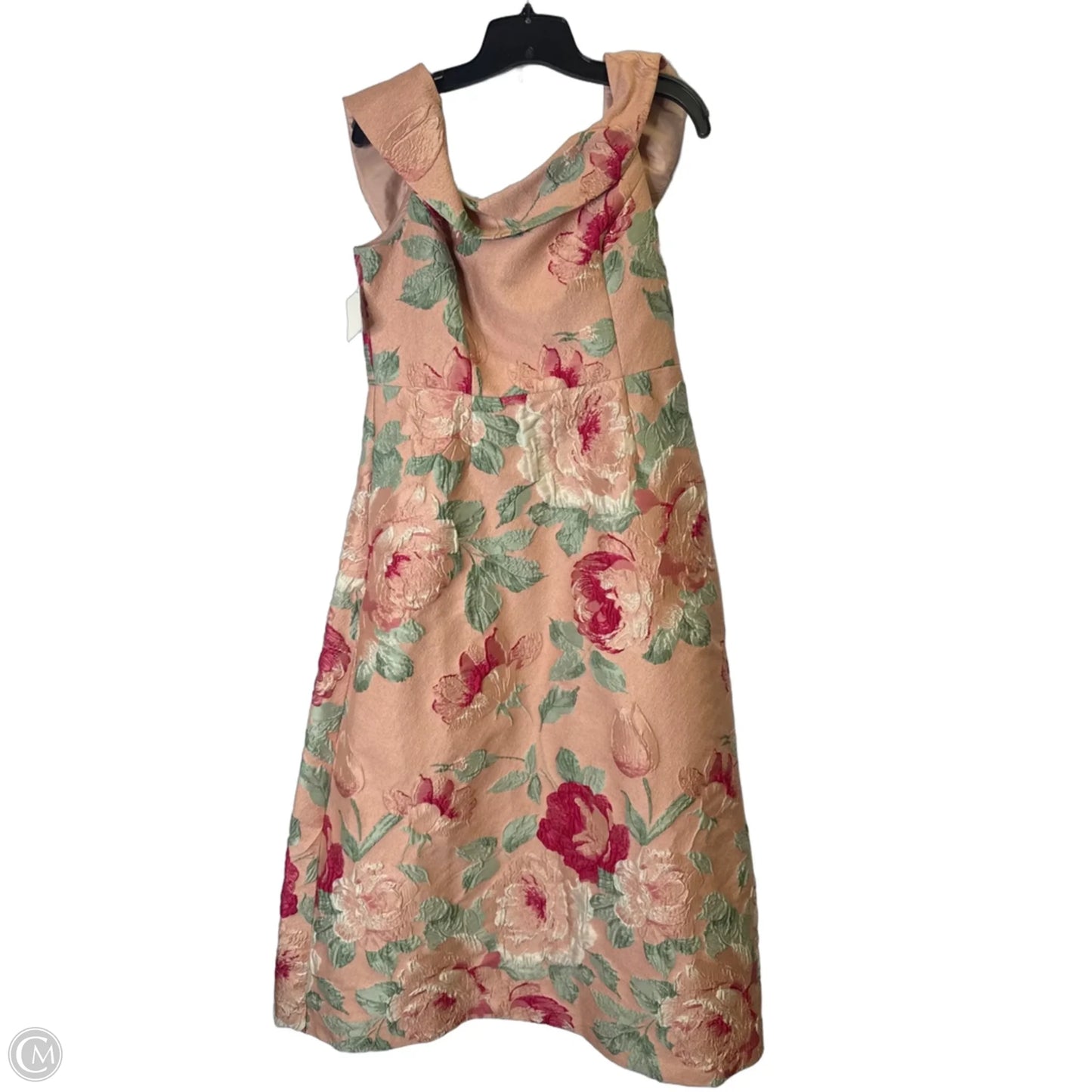 Dress Party Midi By Adrianna Papell In Pink, Size: 12