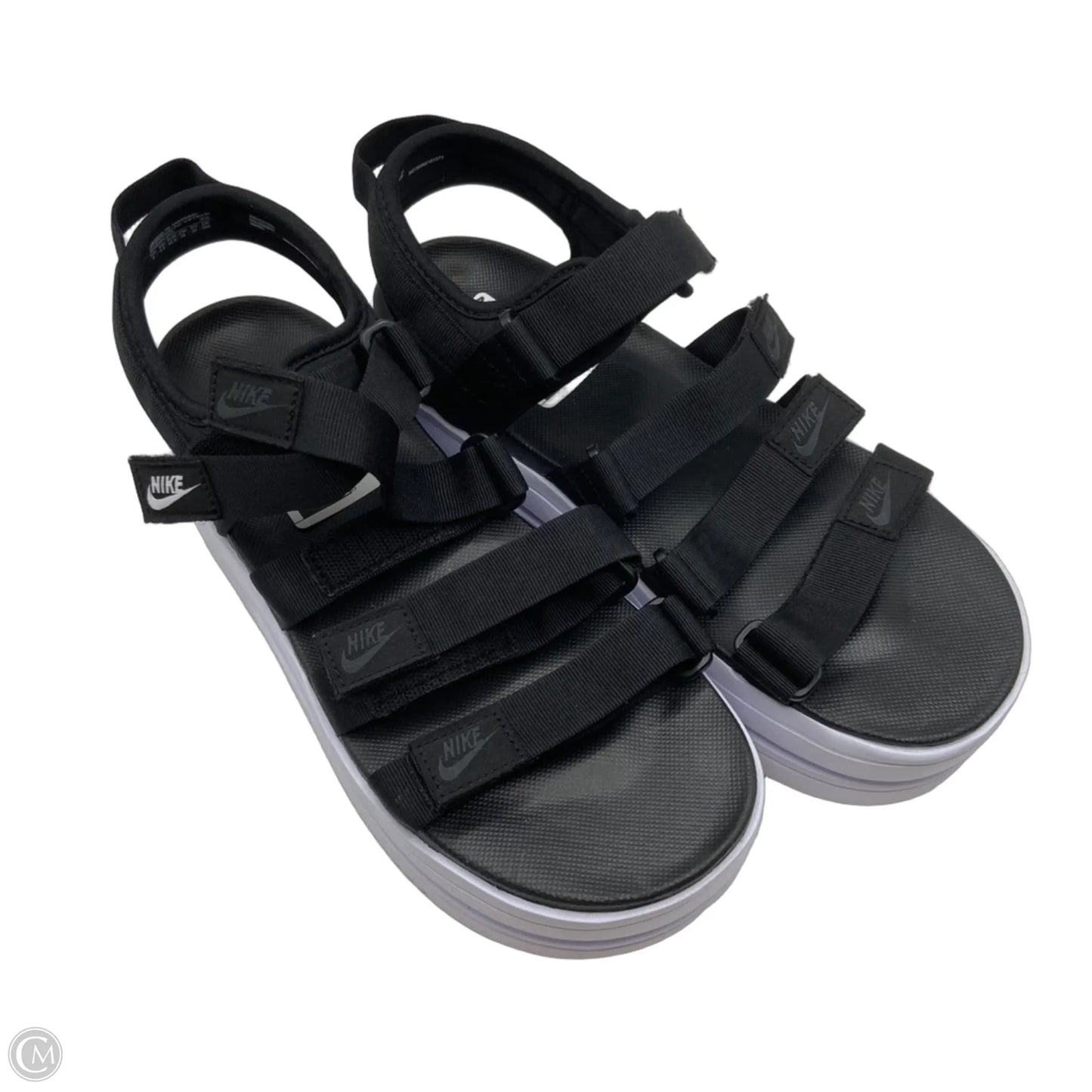 Sandals Heels Platform By Nike In Black, Size: 9