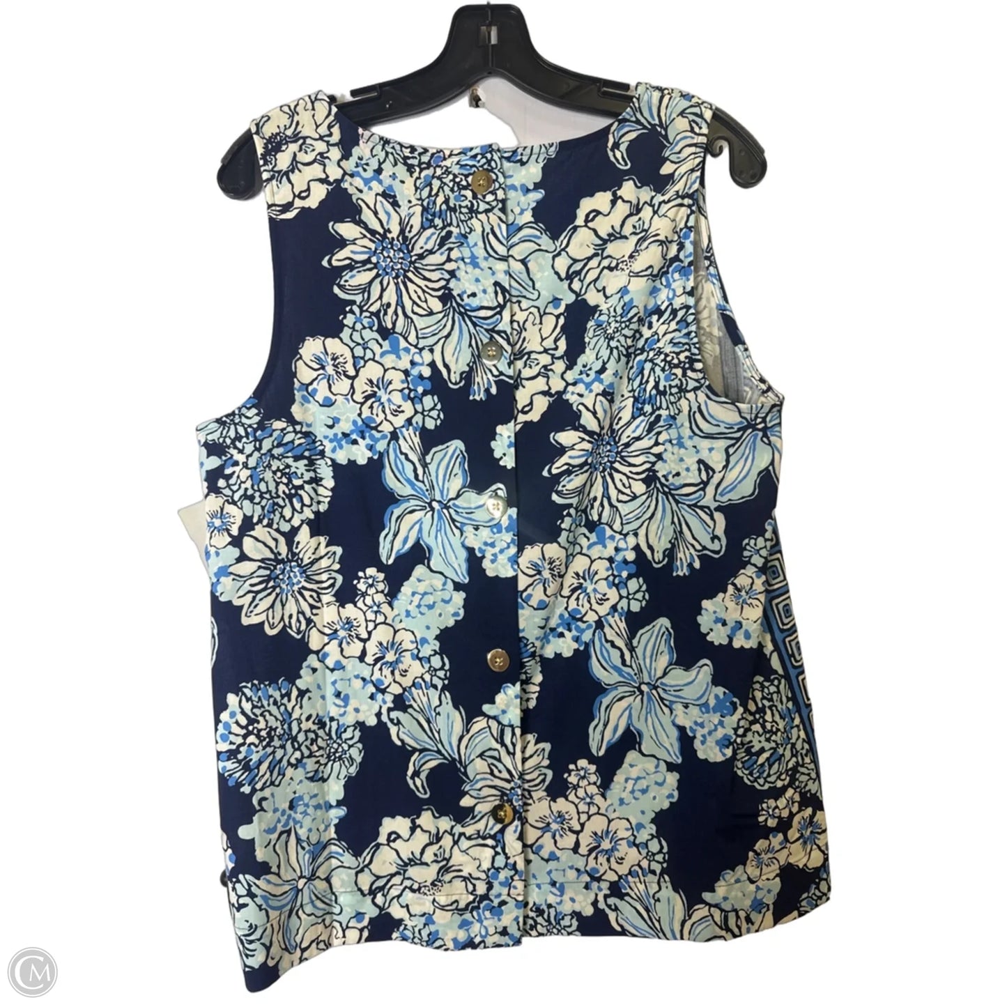 Top Sleeveless By Lilly Pulitzer In Navy, Size: L