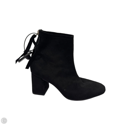 Boots Ankle Heels By Shein In Black, Size: 7