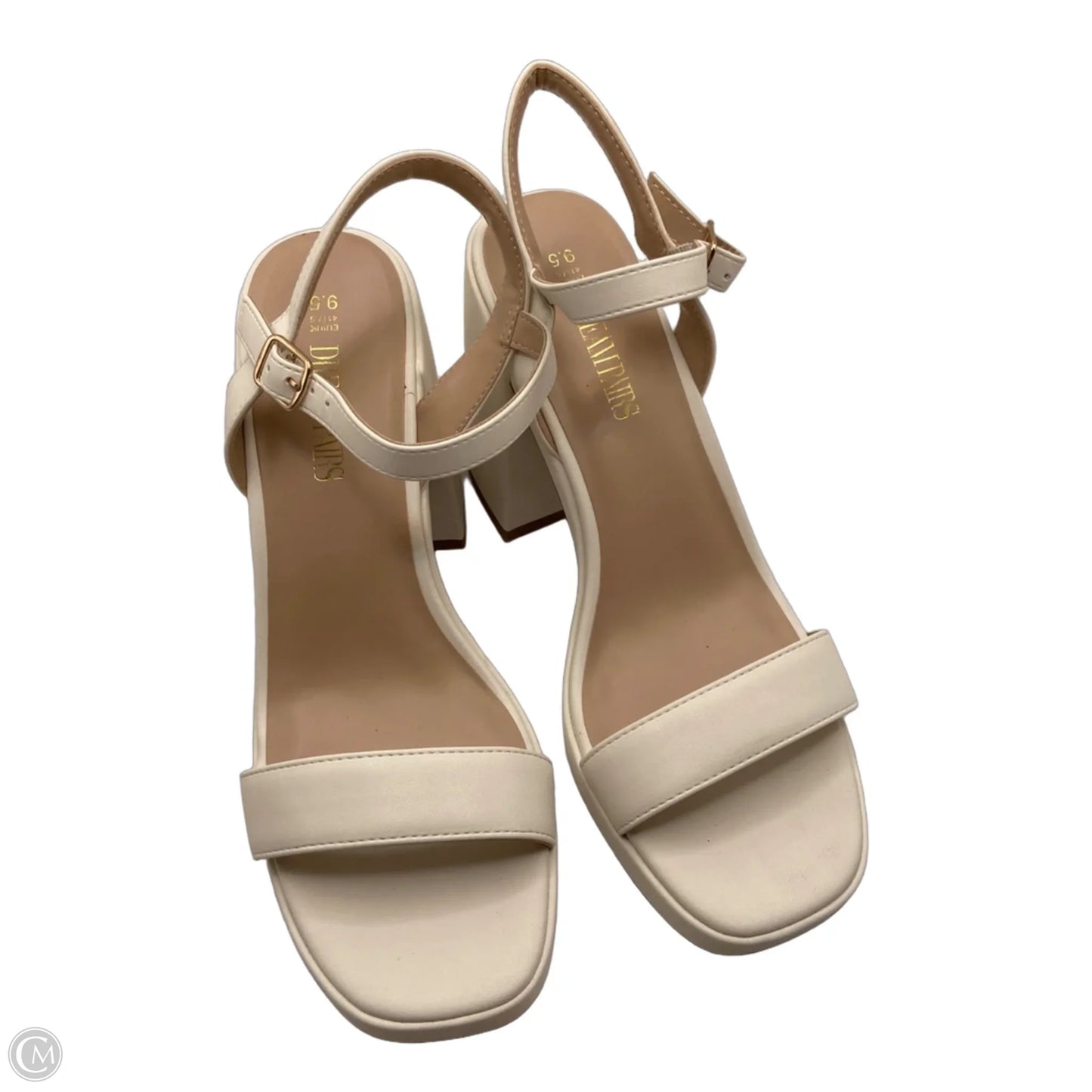 Shoes Heels Block By Dream Pairs In White, Size: 9.5