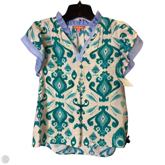 Top Short Sleeve By Thml In Multi-colored, Size: Xs