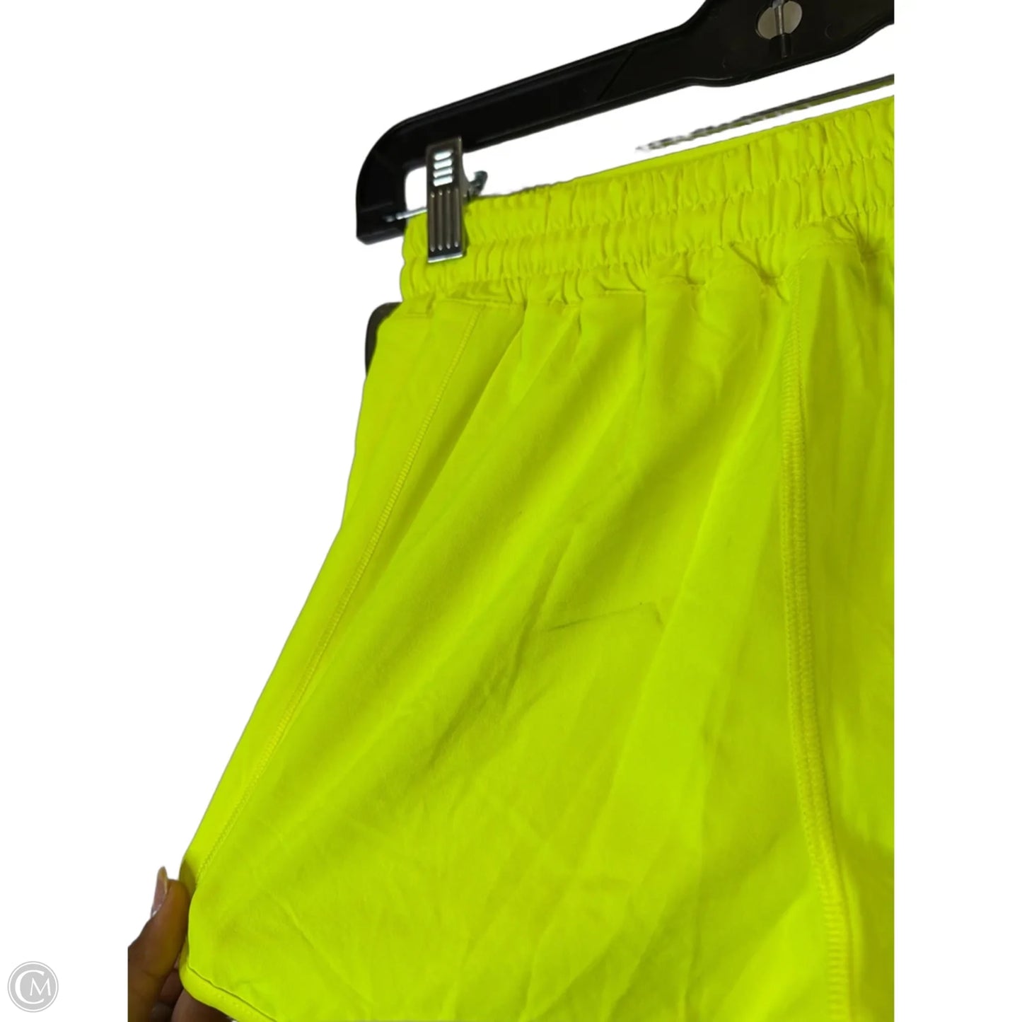 Athletic Shorts By Lululemon In Yellow, Size: 6