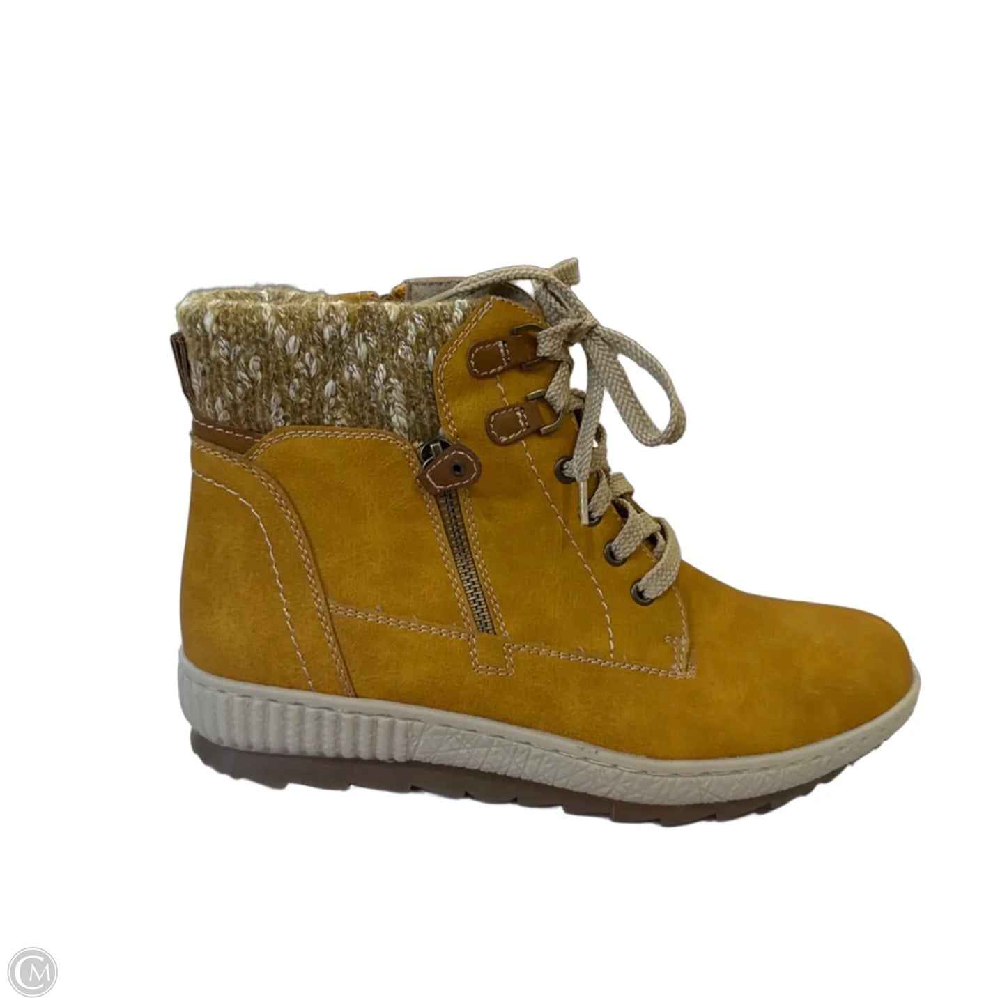 Boots Combat By Spring Step In Yellow, Size: 10