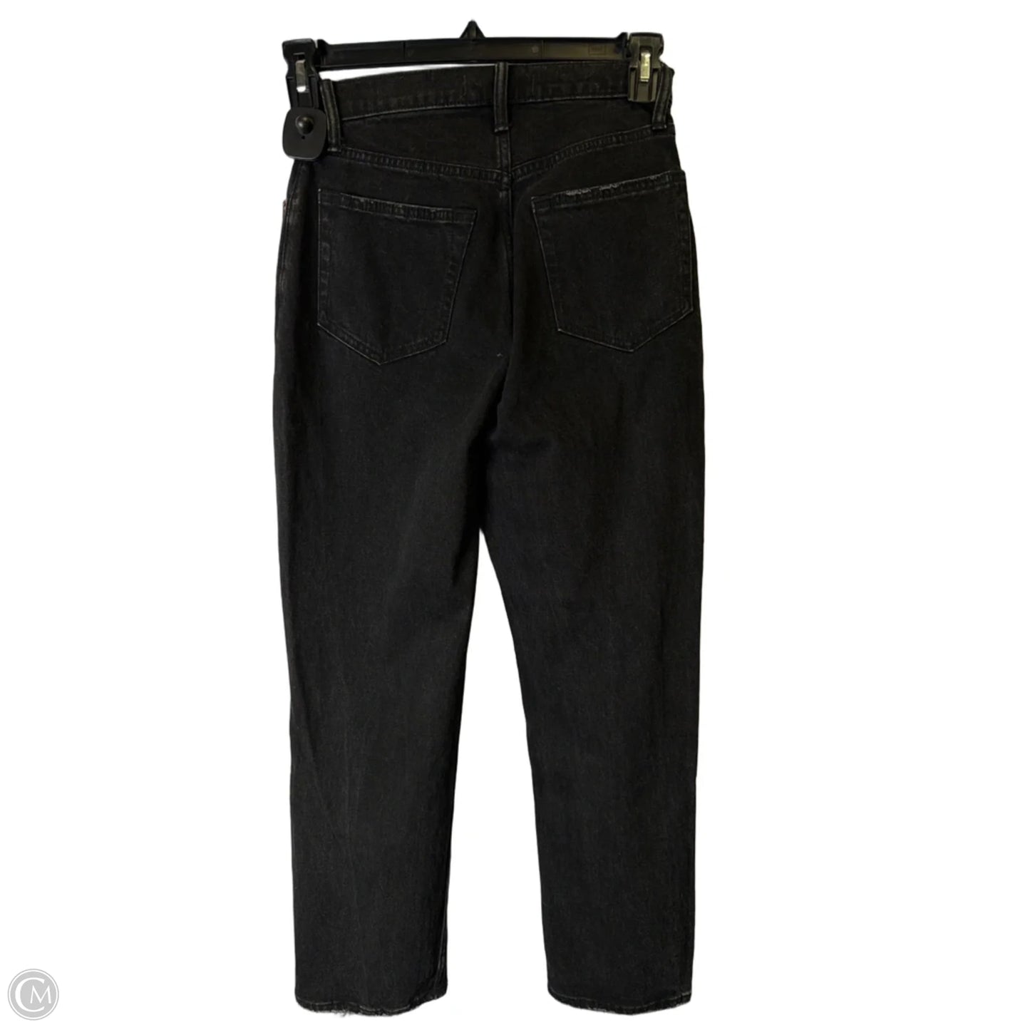 Jeans Straight By Abercrombie And Fitch In Black Denim, Size: 2