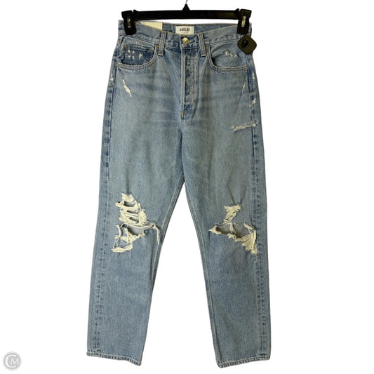 Jeans Straight By Agolde In Blue Denim, Size: 2
