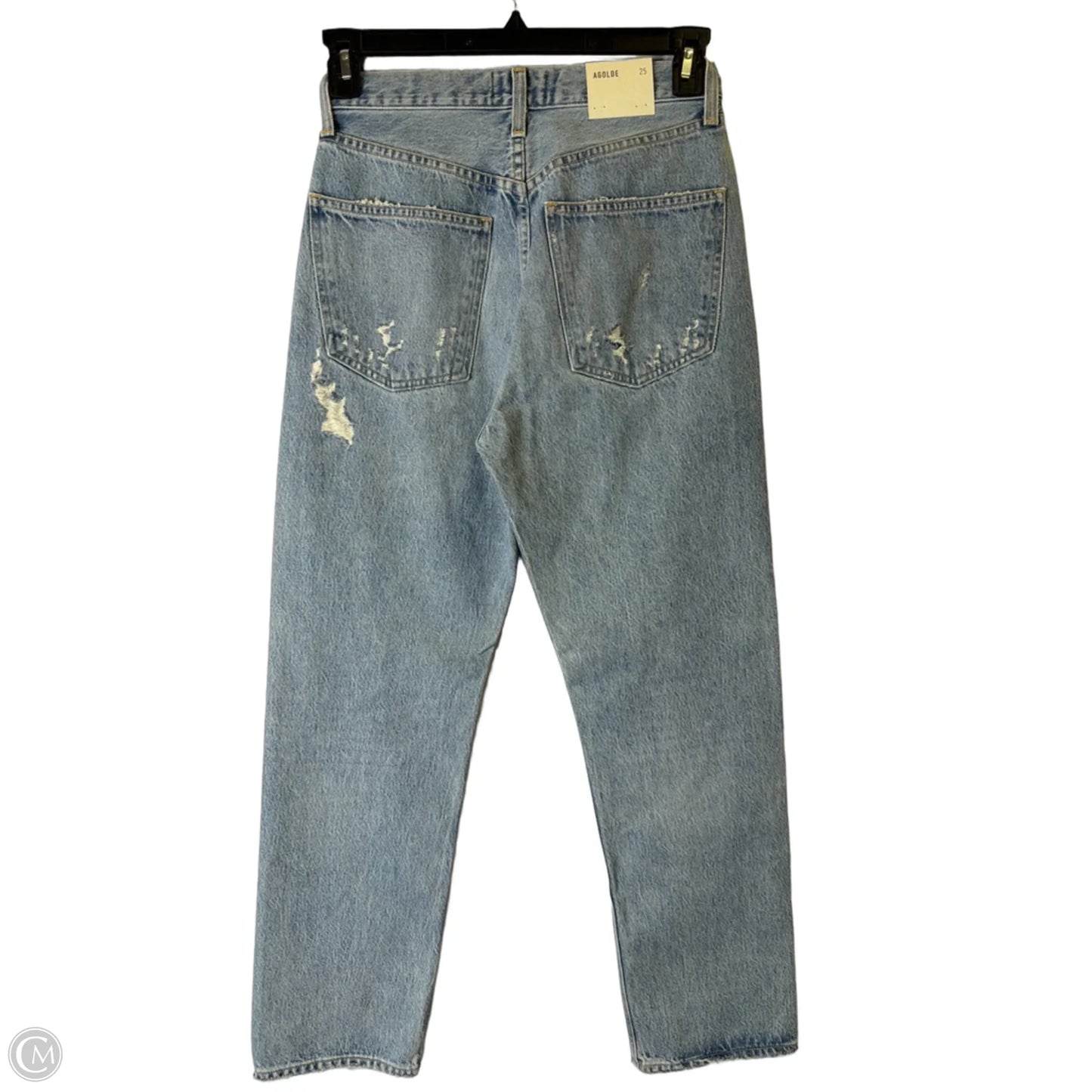 Jeans Straight By Agolde In Blue Denim, Size: 2